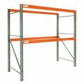 Global Industrial Teardrop Pallet Rack Starter, 120W x 42D x 144H 796618N